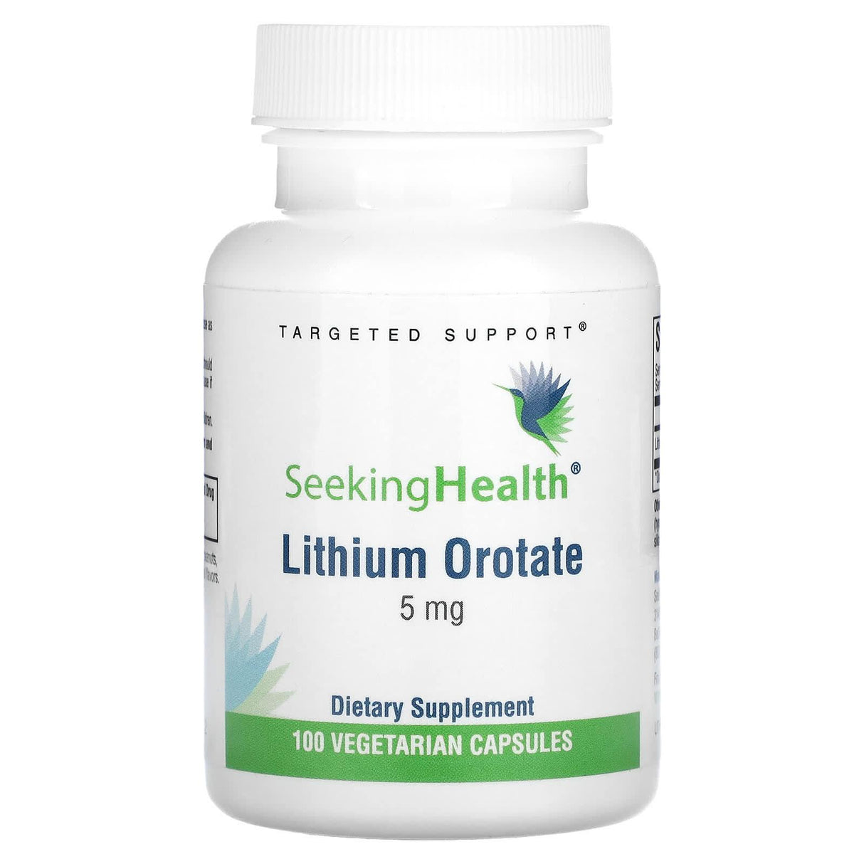 Seeking Health, Lithium Orotate, 5 mg, 100 Vegetarian Capsules - Supply Center USA