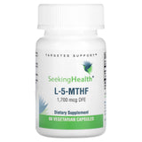 Seeking Health, L-5-MTHF, 1,700 mcg DFE, 60 Vegetarian Capsules - Supply Center USA