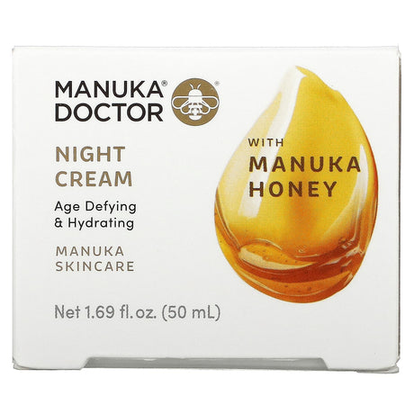 Manuka Doctor, Night Cream with Manuka Honey, 1.69 fl oz (50 ml) - Supply Center USA