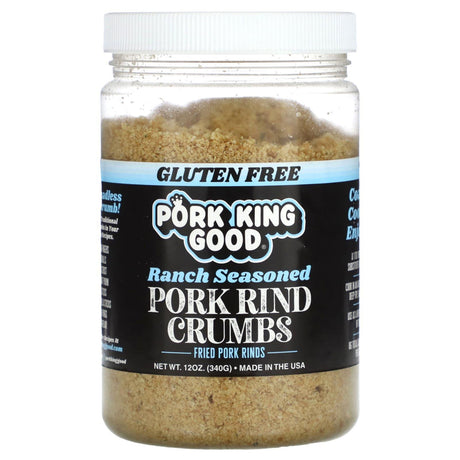 Pork King Good, Pork Rind Crumbs, Original, 12 oz (340 g) - Supply Center USA