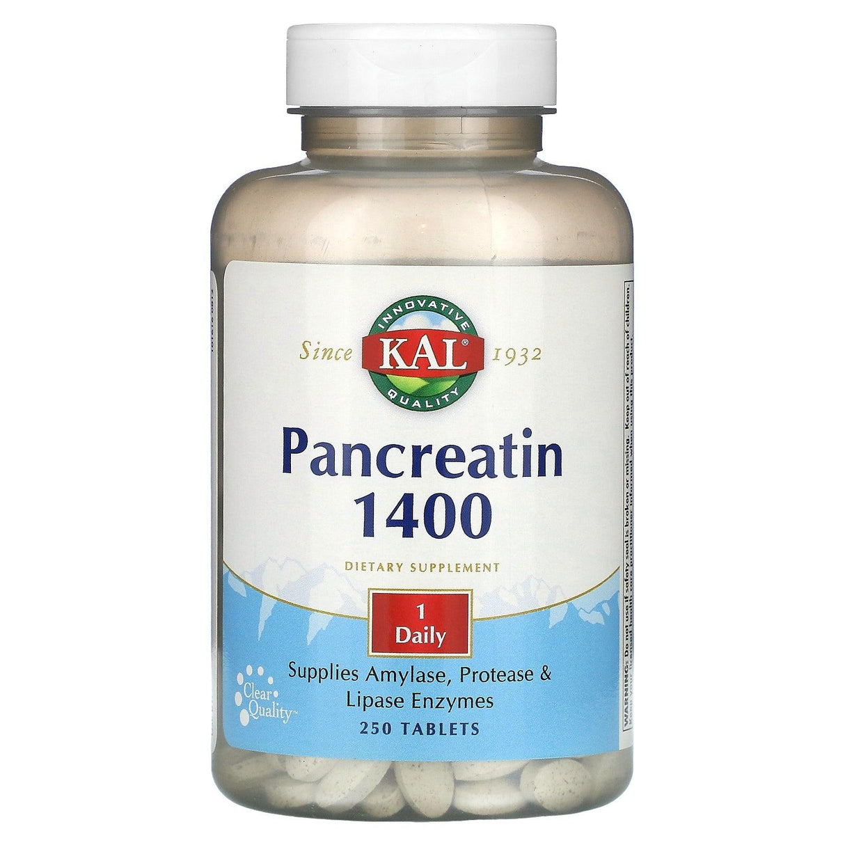 KAL, Pancreatin 1400, 250 Tablets - Supply Center USA