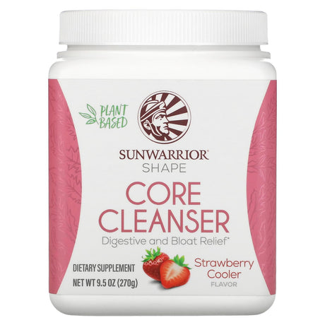 Sunwarrior, Shape, Core Cleanser, Strawberry Cooler, 9.5 oz (270 g) - Supply Center USA