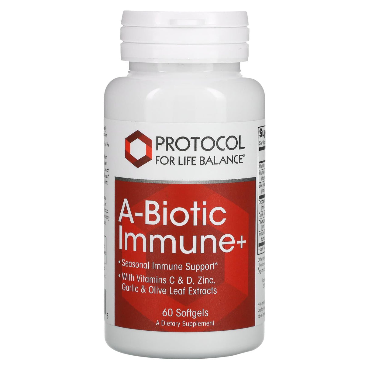 Protocol for Life Balance, A-Biotic Immune+, 60 Softgels - Supply Center USA