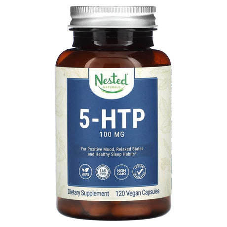 Nested Naturals, 5-HTP, 100 mg, 120 Vegan Capsules - Supply Center USA