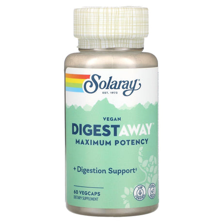 Solaray, Vegan Digestaway, Maximum Potency, 60 VegCaps - Supply Center USA