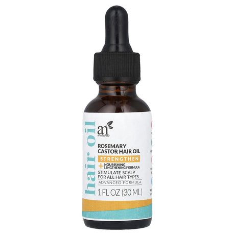 artnaturals, Hair Oil, Rosemary Castor, 1 fl oz (30 ml) - Supply Center USA