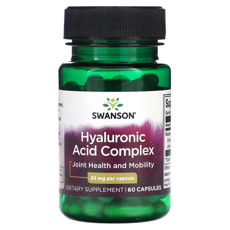 Swanson, Hyaluronic Acid Complex, 166 mg, 60 Capsules - Supply Center USA