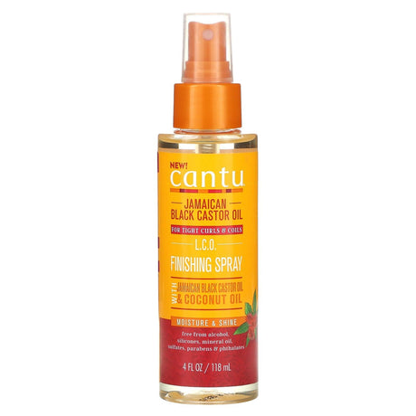 Cantu, Jamaican Black Castor Oil, L.C.O. Finishing Spray, 4 fl oz (118 ml) - Supply Center USA