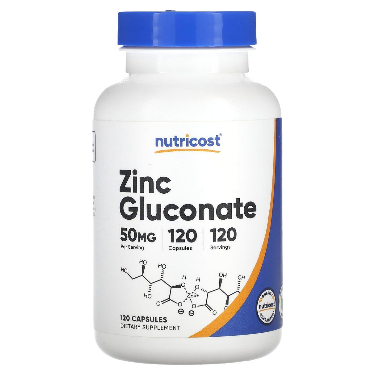 Nutricost, Zinc Gluconate, 50 mg, 240 Capsules - Supply Center USA