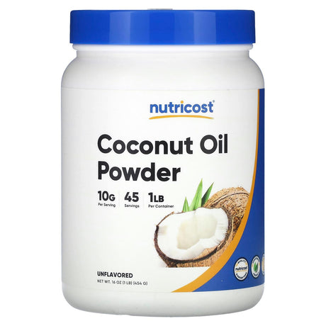 Nutricost, Coconut Oil Powder, Unflavored, 16 oz (454 g) - Supply Center USA