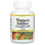 Natural Factors, Women's MultiStart, 90 Tablets - Supply Center USA