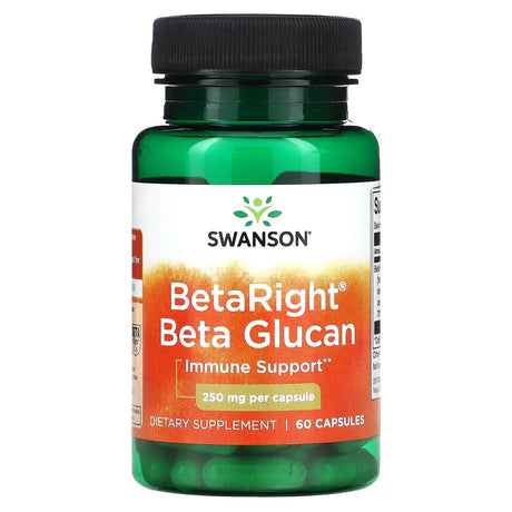 Swanson, BetaRight, Beta Glucan, 250 mg, 60 Capsules - Supply Center USA