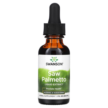 Swanson, Saw Palmetto Liquid Extract, Alcohol & Sugar Free, 1 fl oz (29.6 ml) - Supply Center USA