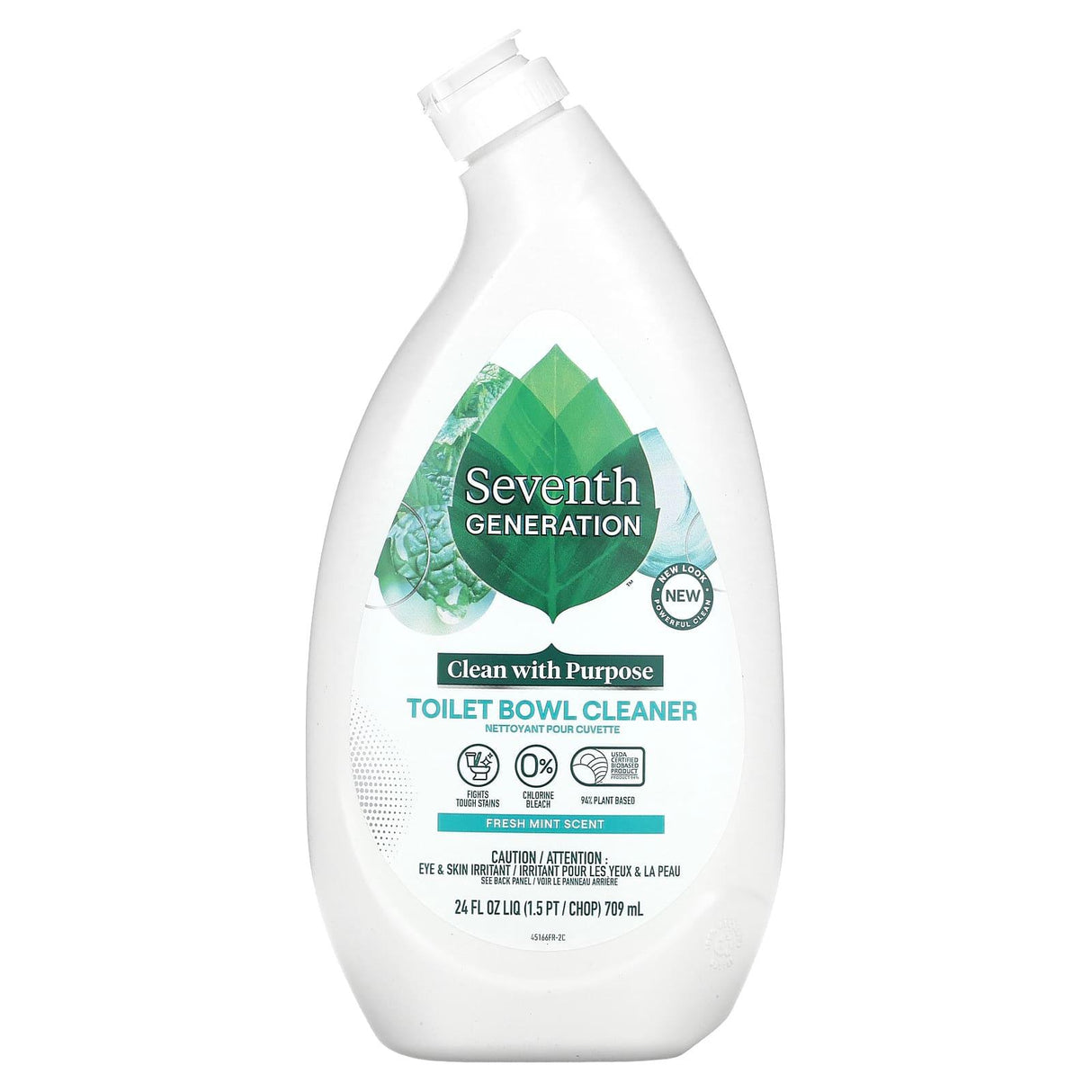 Seventh Generation, Toilet Bowl Cleaner, Fresh Mint, 24 fl oz (709 ml) - Supply Center USA