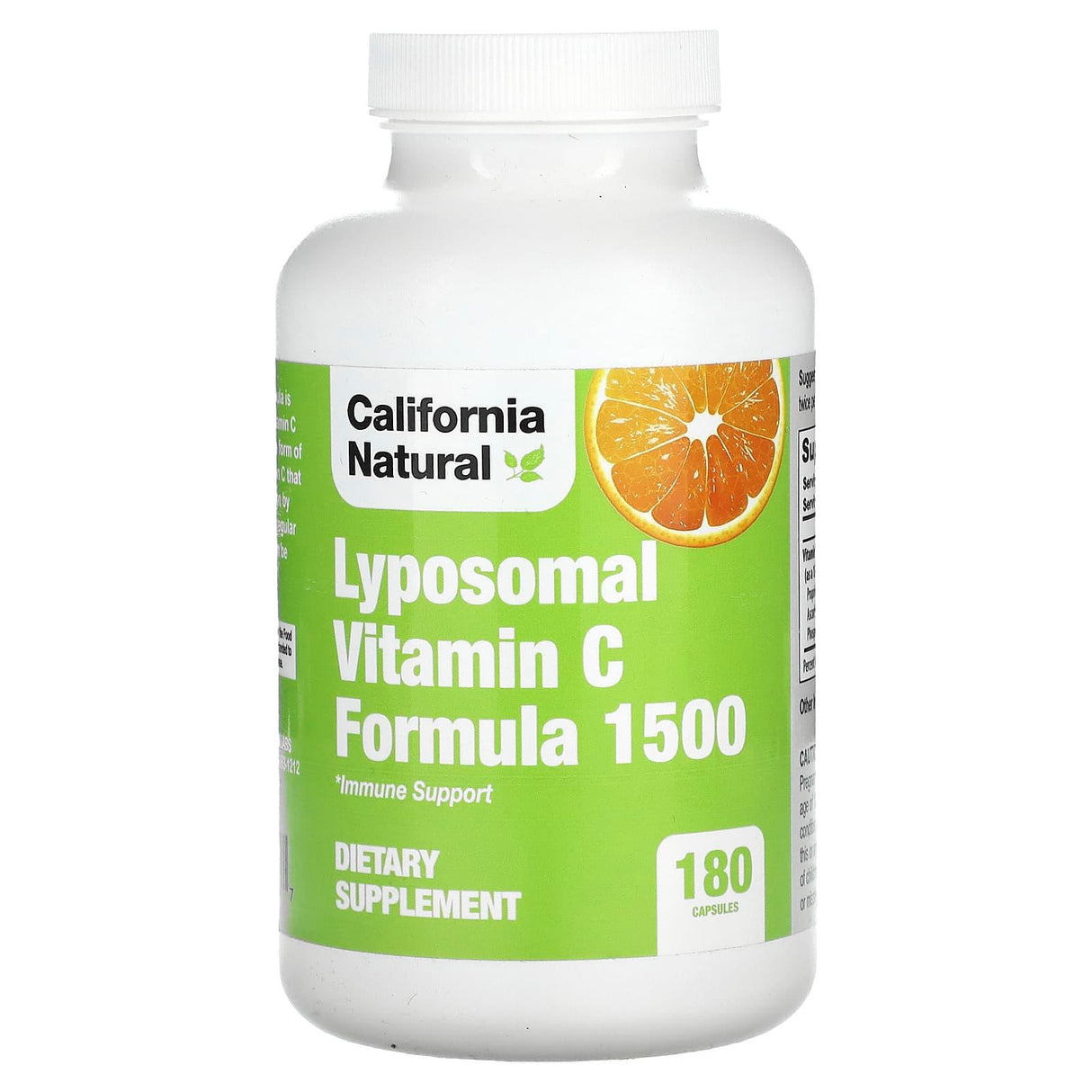 California Natural, Lyposomal Vitamin C Formula 1500, 180 Capsules - Supply Center USA