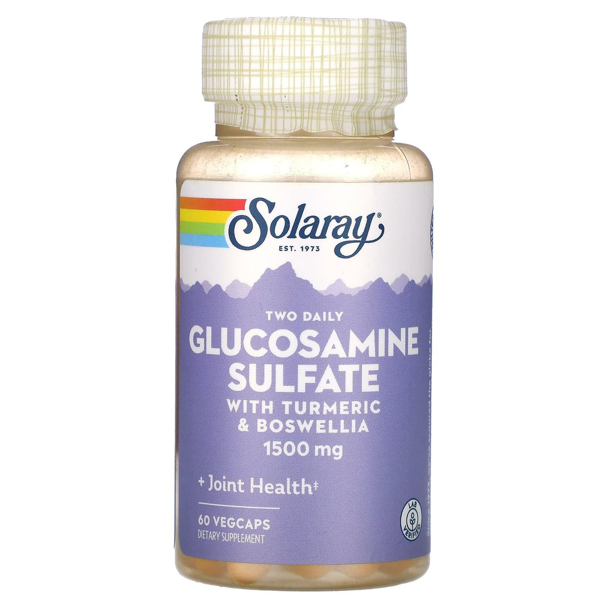 Solaray, Glucosamine Sulfate, with Turmeric & Boswellia, 750 mg, 60 Vegcaps - Supply Center USA