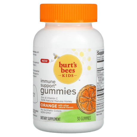 Burt's Bees, Kids, Immune Support Gummies, Orange, 50 Gummies - Supply Center USA