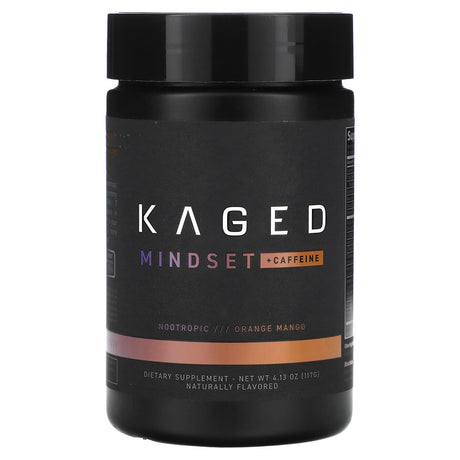 Kaged, Mindset + Caffeine, Orange Mango, 4.13 oz (117 g) - Supply Center USA