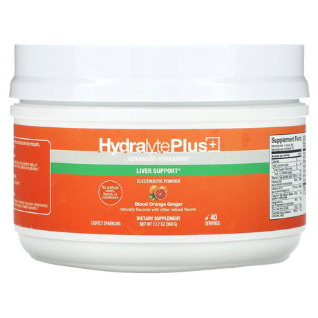 Hydralyte, Hydralyte Plus+, Advanced Hydration, Blood Orange Ginger, 12.7 oz (360 g) - Supply Center USA