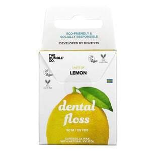 The Humble Co., Dental Floss, Lemon, 55 Yds (50 m) - HealthCentralUSA