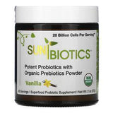 Sunbiotics, Potent Probiotics with Organic Prebiotics Powder, Vanilla, 2 oz (57 g) - Supply Center USA