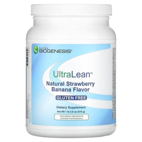 Nutra BioGenesis, UltraLean, Natural Strawberry Banana, 1 lb (619 g) - Supply Center USA