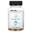 Codeage, Vitamins, Hair Gummies, Sugar Free, Biotin, Vitamin C, Minerals, Strawberry Coconut, 60 Count - Supply Center USA