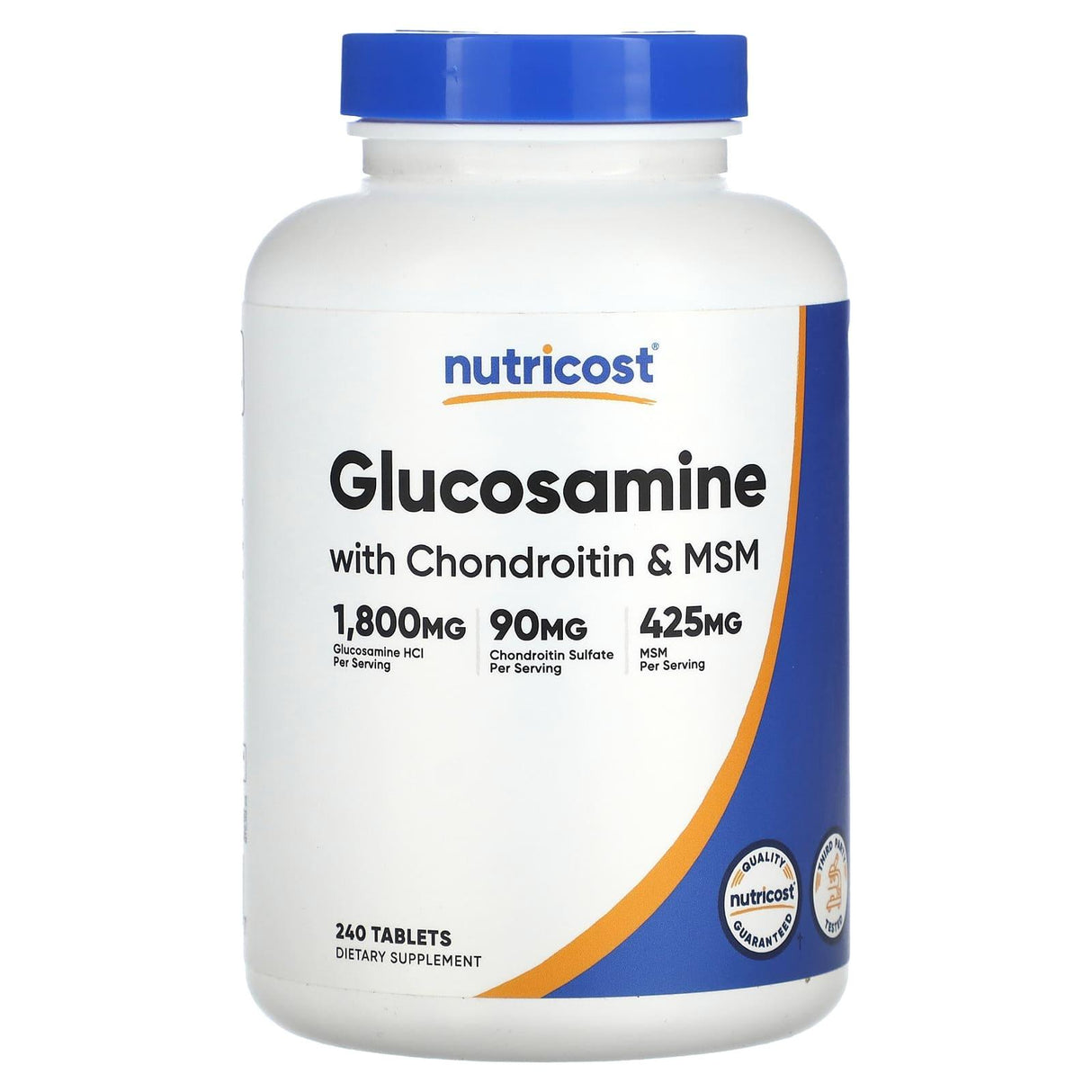 Nutricost, Glucosamine with Chondroitin & MSM, 240 Tablets - Supply Center USA