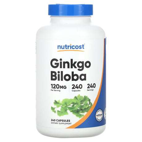 Nutricost, Ginkgo Biloba, 120 mg, 240 Capsules - Supply Center USA