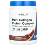 Nutricost, Multi Collagen Protein Complex, Milk Chocolate, 1.3 lb (588 g) - Supply Center USA