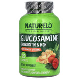 NATURELO, Glucosamine Chondroitin & MSM With Boswellia & Vitamin C, 120 Capsules - Supply Center USA