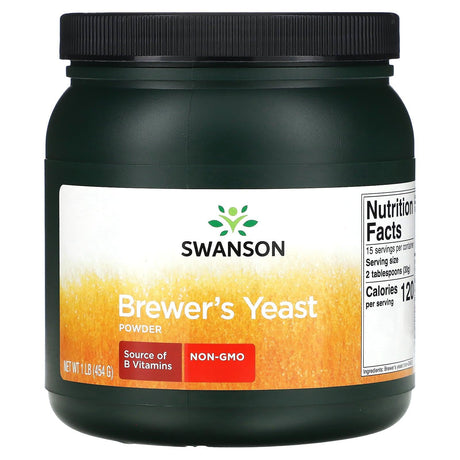 Swanson, Brewer's Yeast Powder, 1 lbs (454 g) - Supply Center USA