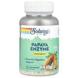 Solaray, Papaya Enzyme, Natural Pineapple, 180 Chewables - Supply Center USA