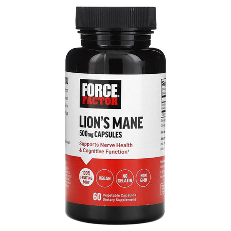 Force Factor, Lion's Mane, 500 mg , 60 Vegetable Capsules - Supply Center USA