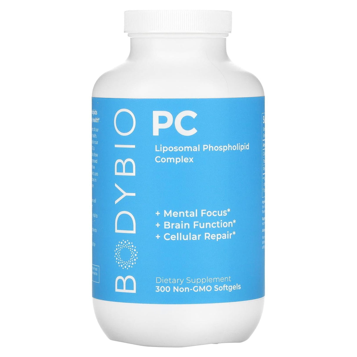 BodyBio, PC, Liposomal Phospholipid Complex, 300 Non-GMO Softgels - Supply Center USA