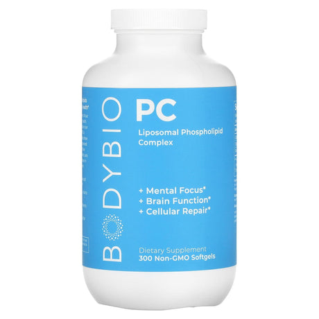 BodyBio, PC, Liposomal Phospholipid Complex, 300 Non-GMO Softgels - Supply Center USA