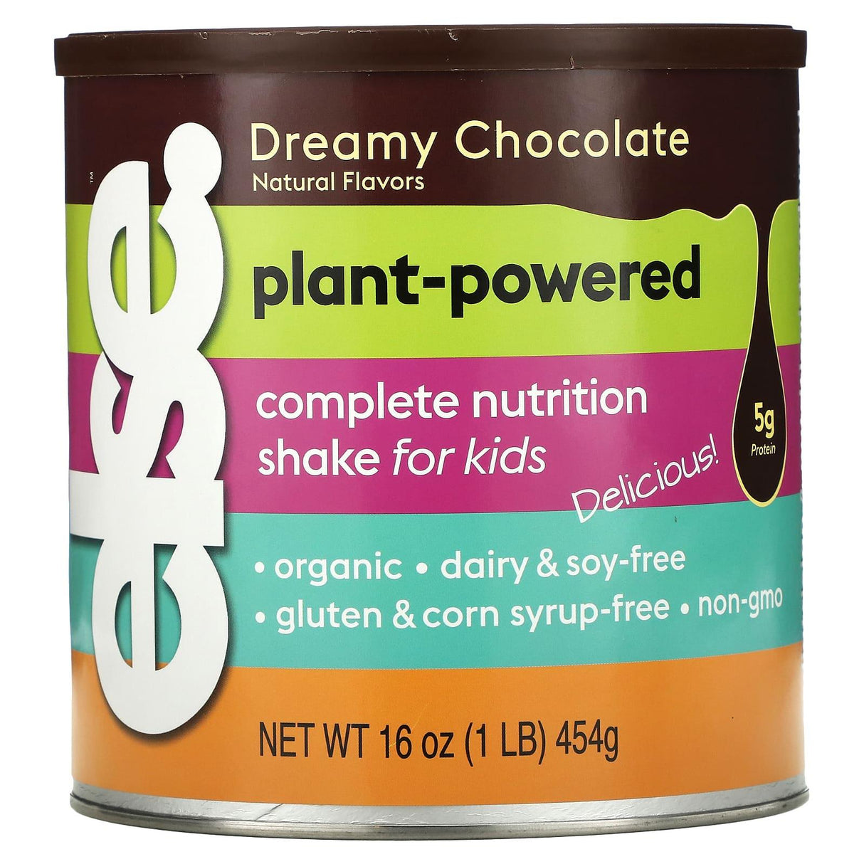 Else, Plant Powered Complete Nutrition Shake For Kids, Dreamy Chocolate, 16 oz (454 g) - Supply Center USA