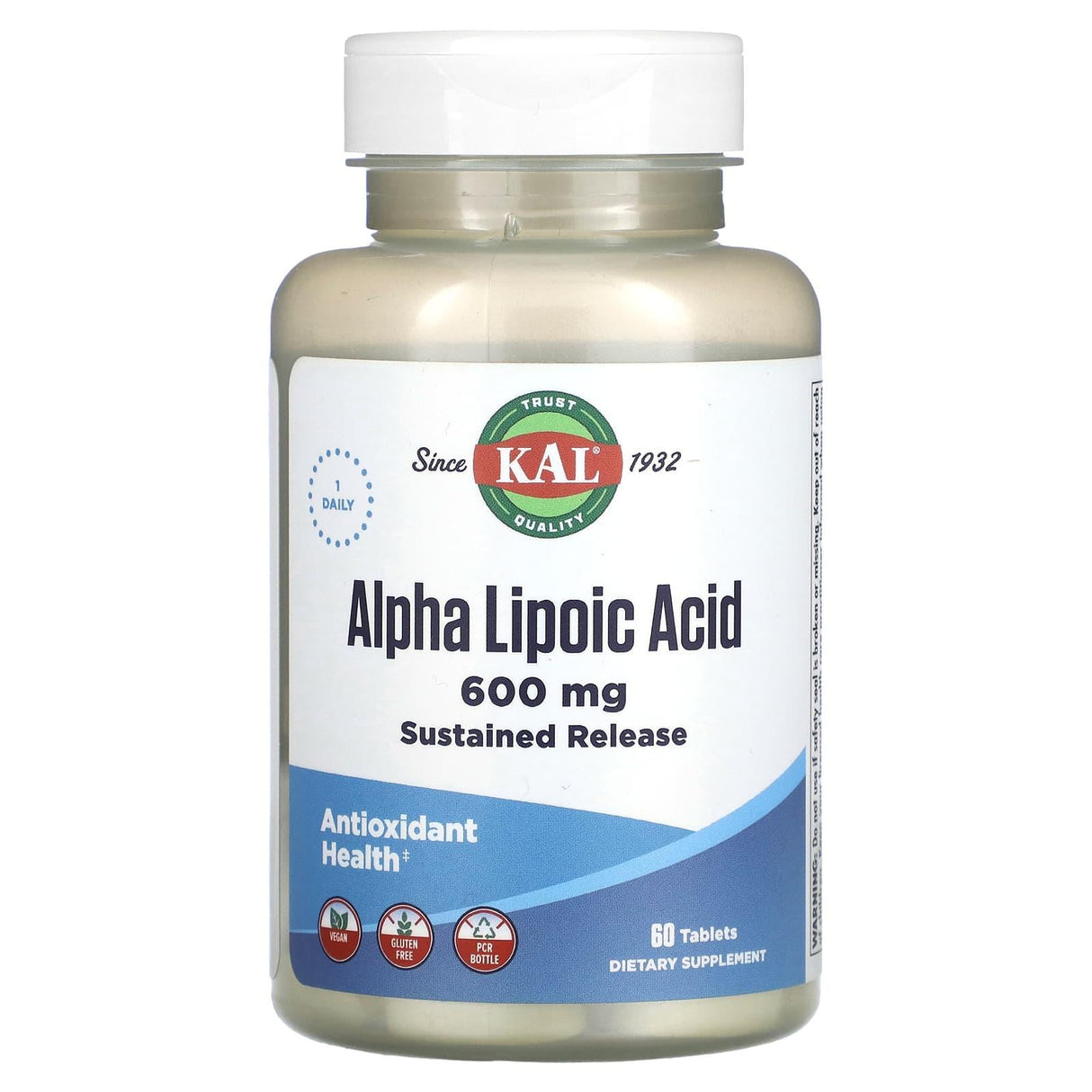 KAL, Alpha Lipoic Acid, 600 mg, 60 Tablets - Supply Center USA