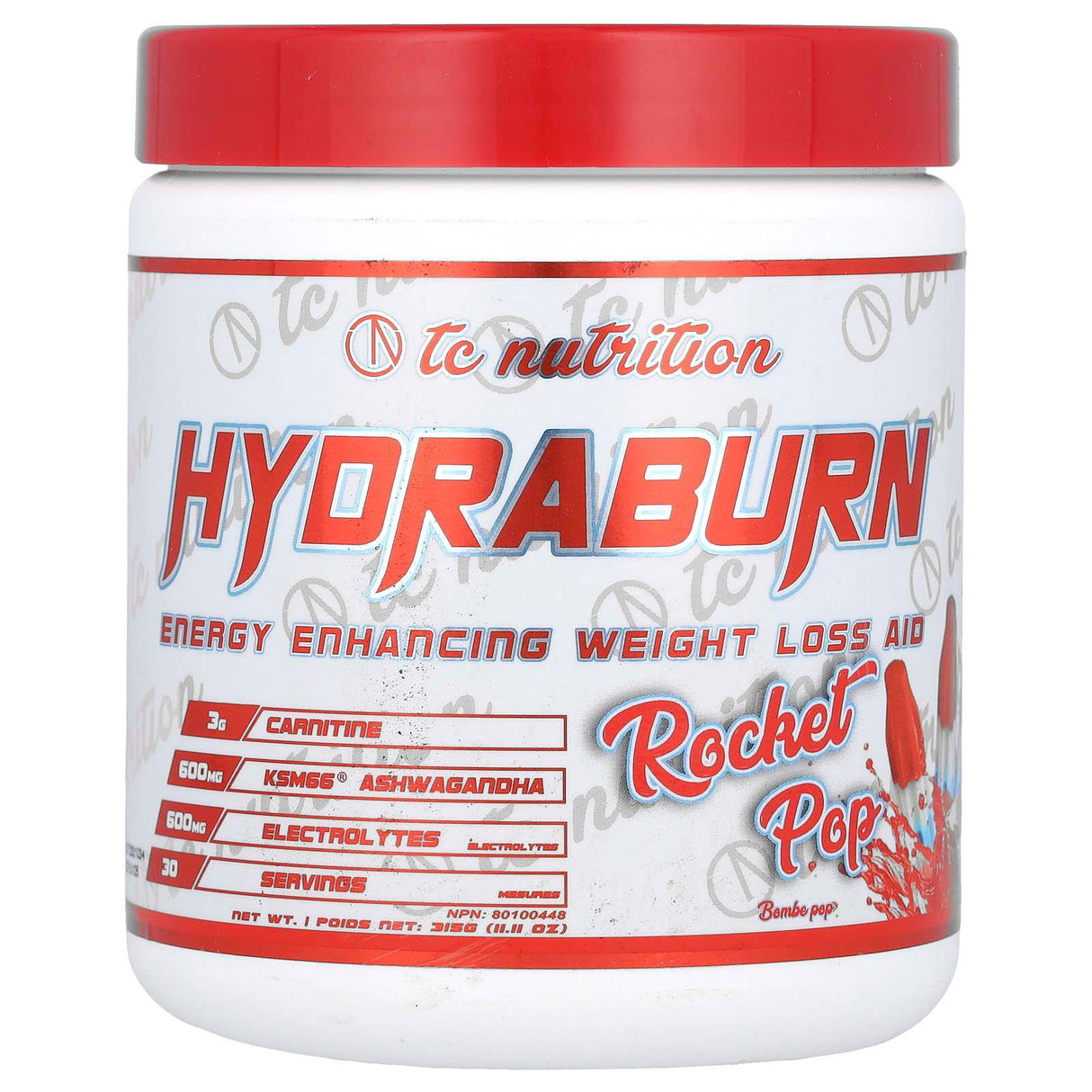 TC Nutrition Corp., Hydraburn, Energy Enhancing Weight Loss Aid, Rocket Pop, 11.11 oz (315 g) - Supply Center USA