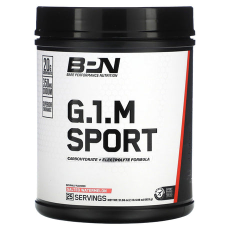 Bare Performance Nutrition, G.1.M Sport, Fruit Punch, 1 lb, (605 g) - Supply Center USA