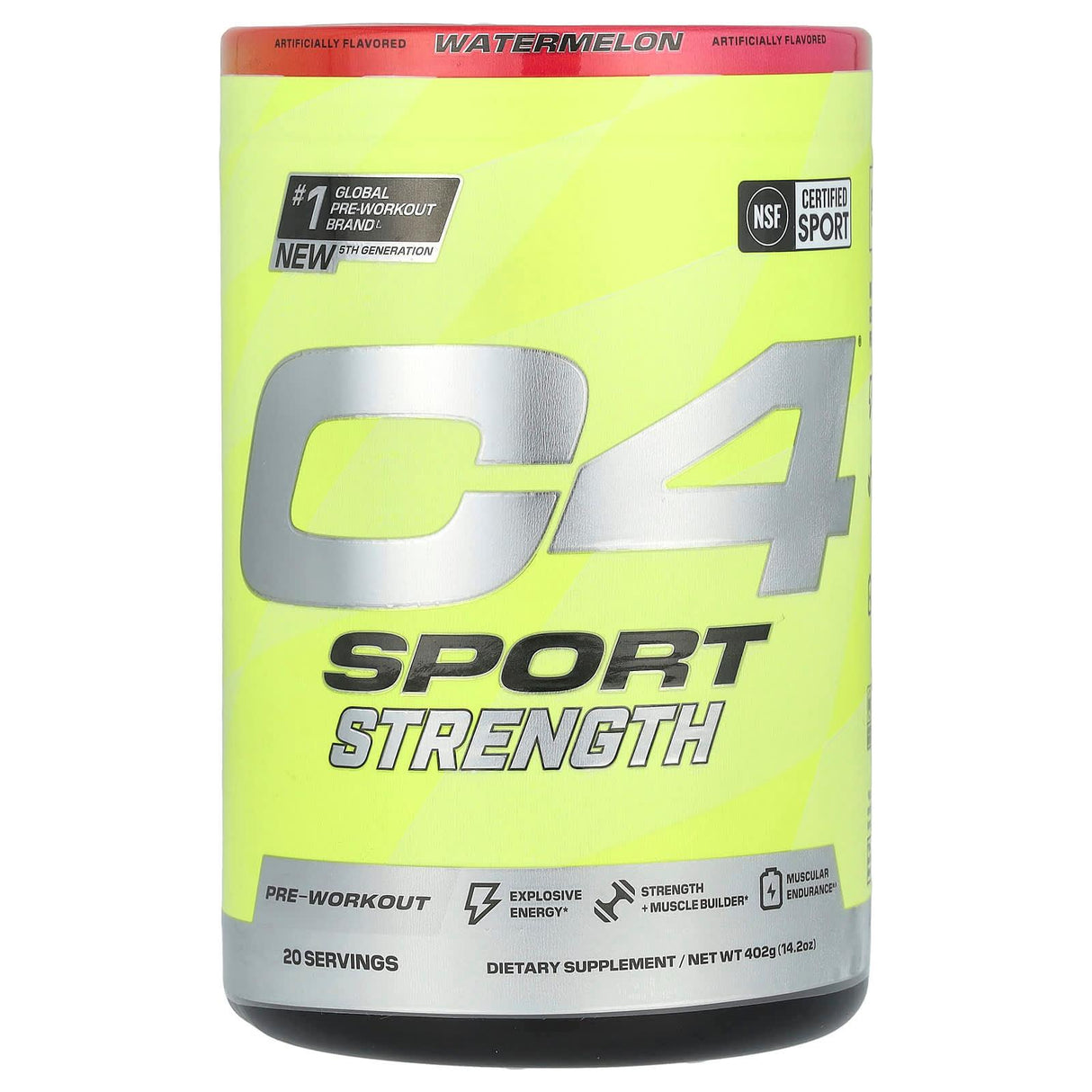 Cellucor, C4 Sport Strength, Pre-Workout, Watermelon, 14.2 oz (402 g) - Supply Center USA