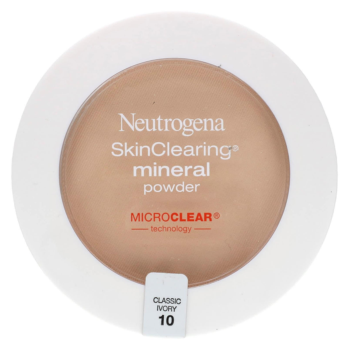 Neutrogena, SkinClearing Mineral Powder, Classic Ivory 10, 0.38 oz (11 g) - Supply Center USA