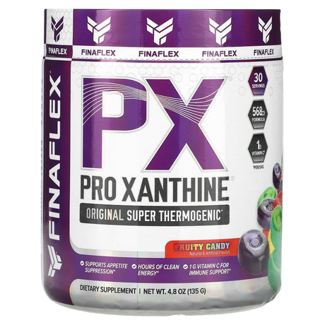 Finaflex, PX Pro Xanthine, Orginal Super Thermogenic, Fruity Candy, 4.8 oz (135 g) - Supply Center USA