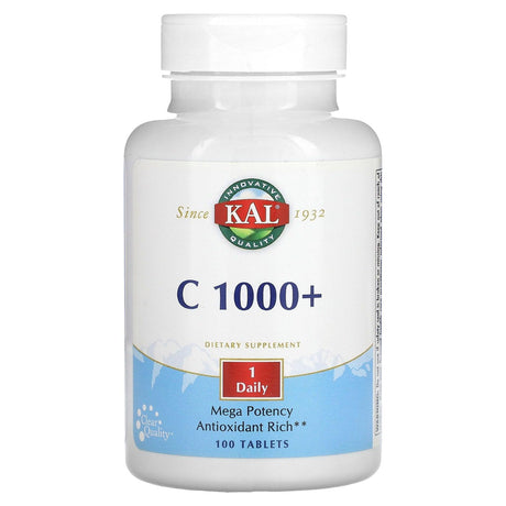 KAL, C 1000+, 100 Tablets - Supply Center USA