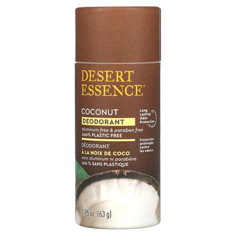 Desert Essence, Deodorant, Coconut , 2.25 oz (63 g) - Supply Center USA