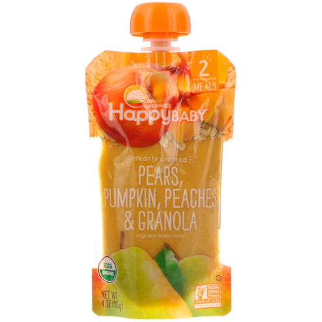 Happy Family Organics, Happy Baby, Organic Baby Food, 6+ Months, Sweet Potatoes, Mangos & Carrots, 4 oz (113 g) - Supply Center USA