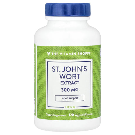 The Vitamin Shoppe, St. John's Wort Extract , 300 mg , 120 Vegetable Capsule - Supply Center USA