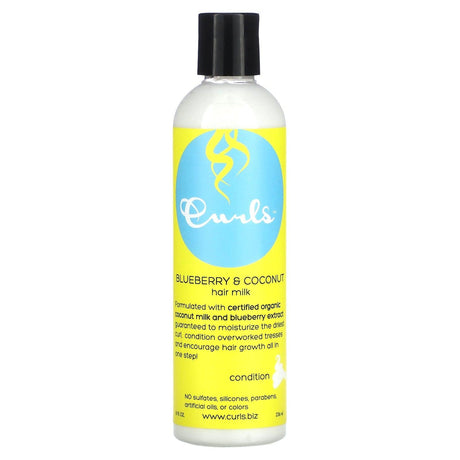 Curls, Blueberry & Coconut Hair Milk, 8 fl oz (236 ml) - Supply Center USA