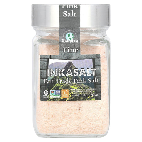 Natierra, InkaSalt, Fair Trade Pink Salt, Fine, 10 oz (285 g) - Supply Center USA