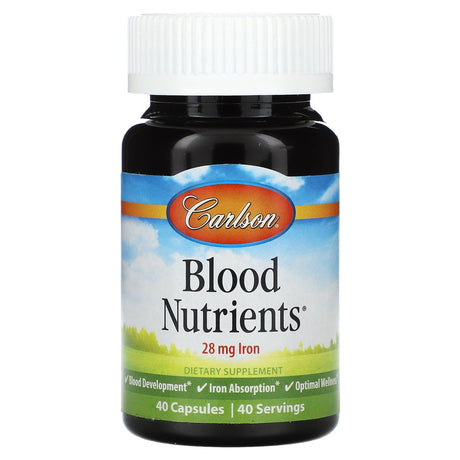 Carlson, Blood Nutrients, 180 Capsules - Supply Center USA